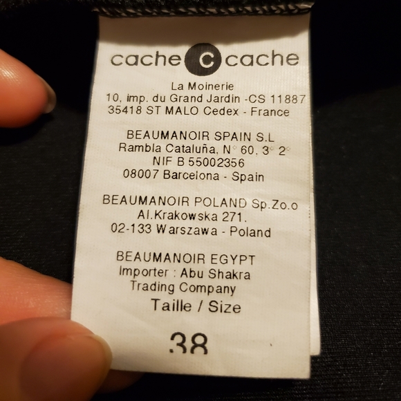 Black pleated dress v-neck - Picture 5 of 5